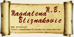 Magdalena Bliznaković vizit kartica